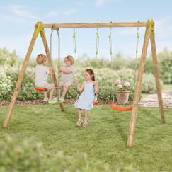Jouet-Portique balançoire 2,30 m natura berry - 4 enfants