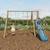 Portique balançoire optima avec toboggan pour enfants Bois 1 - vertbaudet enfant 