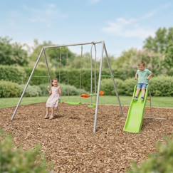Jouet-Jeux de plein air-Portique métal 2,20 m axion raphael - 5 enfants