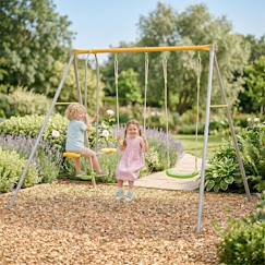 Jouet-Jeux de plein air-Portique balançoire métal 1,90 m agility brioso - 4 enfants