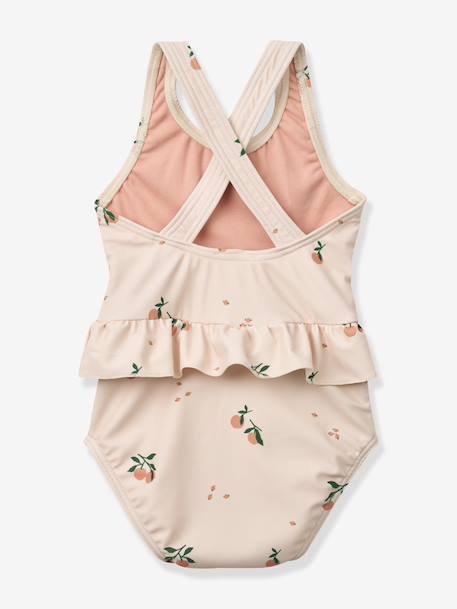 Maillot de bain imprimé volanté rose clair 2 - vertbaudet enfant 