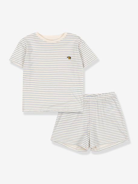 Ensemble t-shirt short enfant bleu ciel+rouge 1 - vertbaudet enfant 