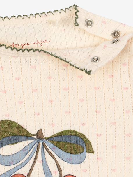 Body manches longues bébé beige 4 - vertbaudet enfant 
