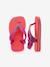 Tongs Baby Brasil Logo II corail+jaune 5 - vertbaudet enfant 
