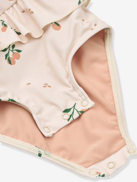 Maillot de bain imprimé volanté rose clair 3 - vertbaudet enfant 