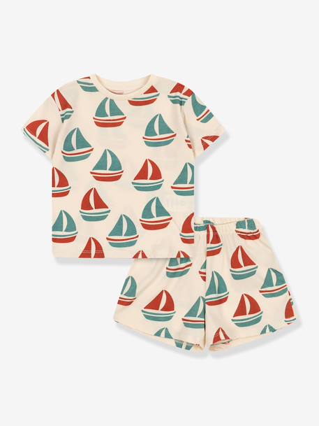 Ensemble t-shirt short enfant bleu ciel+rouge 5 - vertbaudet enfant 