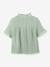 Chemise fille en gaze - coton biologique bleu jean+vert sauge 11 - vertbaudet enfant 