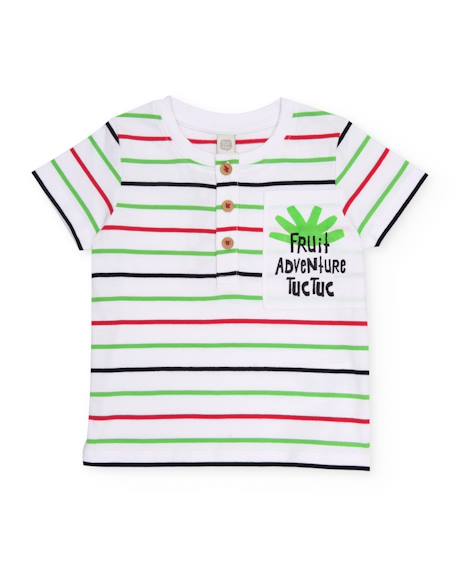 Bébé-T-shirt, sous-pull-T-shirt garçon en maille à rayures