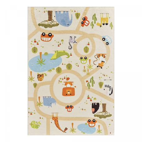 Tapis enfant lyn11 gps très doux Beige+Ecru 2 - vertbaudet enfant 