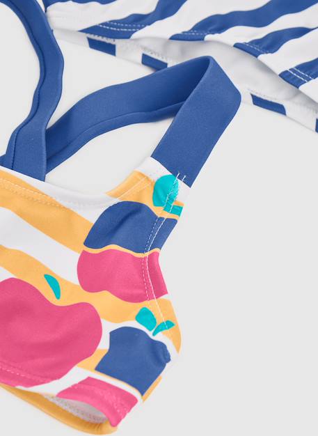 Bikini à rayures Multicolore 4 - vertbaudet enfant 