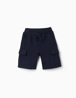 Short en molleton avec poches cargo et cordon de serrage  - vertbaudet enfant