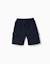 Short en molleton avec poches cargo et cordon de serrage Beige clair+Bleu foncé 5 - vertbaudet enfant 