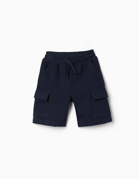 Garçon-Short en molleton avec poches cargo et cordon de serrage