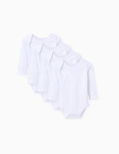 Bébé-Body-Lot de 4 bodies en coton à emmanchures us