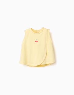 -Débardeur en coton avec imprimé cerise