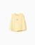 Débardeur en coton avec imprimé cerise Jaune clair 1 - vertbaudet enfant 