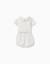 Body en coton + short à rayures b&s Bleu clair 2 - vertbaudet enfant 