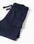 Short cargo en molleton avec cordon de serrage Bleu foncé 4 - vertbaudet enfant 