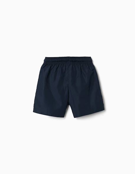 Lot de 2 shorts de bain unis/imprimés avec cordon de serrage Orange sombre+Vert foncé 2 - vertbaudet enfant 