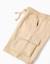 Short en molleton avec poches cargo et cordon de serrage Beige clair+Bleu foncé 4 - vertbaudet enfant 