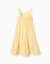 Robe sans manches en coton avec algues brodées Jaune clair 2 - vertbaudet enfant 