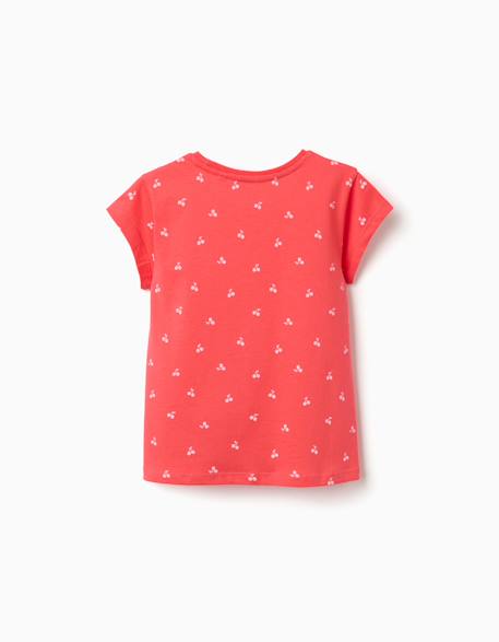Lot de 2 t-shirts en coton avec imprimés d'été Bleu clair+Jaune clair+Rose 10 - vertbaudet enfant 