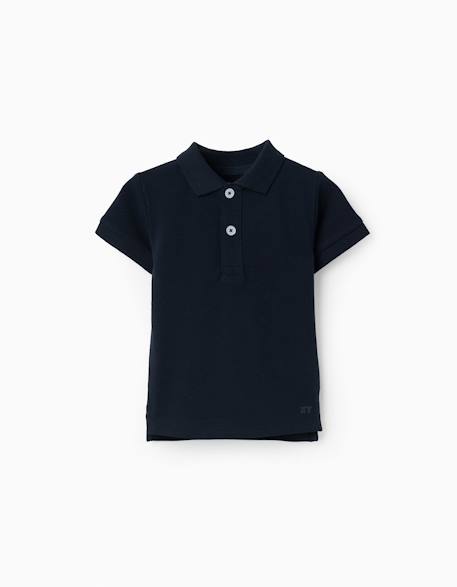 Bébé-Polo en coton, à manches courtes, boutons