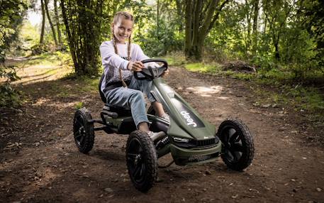 Kart à pédales pour enfants, 5+ ans, jeep rally cherokee Green 5 - vertbaudet enfant 