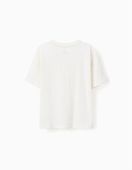 T-shirt en coton avec imprimé sou do sol Blanc 2 - vertbaudet enfant 