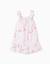 Robe évasée sans manches en coton avec motif plage Blanc 2 - vertbaudet enfant 