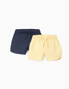 Lot de 2 shorts en coton avec cordon de serrage  - vertbaudet enfant