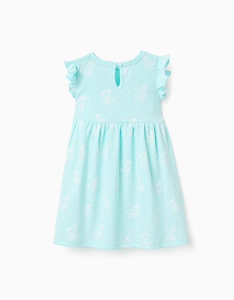 Lot de 2 robes à manches courtes unies/imprimées Bleu clair 2 - vertbaudet enfant 
