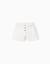 Short en sergé avec poches cargo et taille élastique Blanc+Rose 1 - vertbaudet enfant 