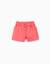 Short en sergé avec poches cargo et taille élastique Blanc+Rose 4 - vertbaudet enfant 