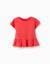 T-shirt en coton avec ourlet à volants Blanc+Jaune clair+Rose 9 - vertbaudet enfant 
