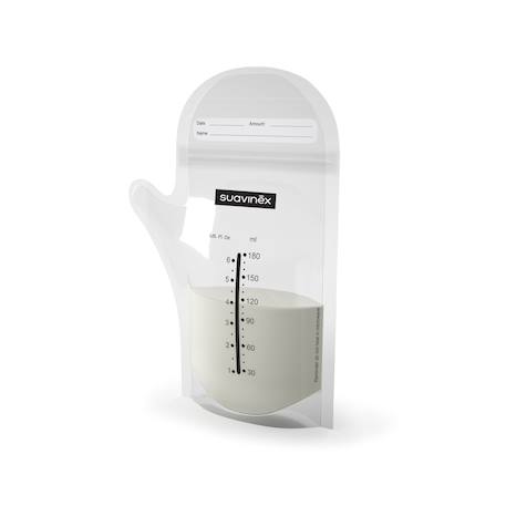 Sachets conservation pour lait maternel avec fermeture zip Transparent 2 - vertbaudet enfant 
