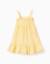 Robe sans manches en coton avec algues brodées Jaune clair 2 - vertbaudet enfant 