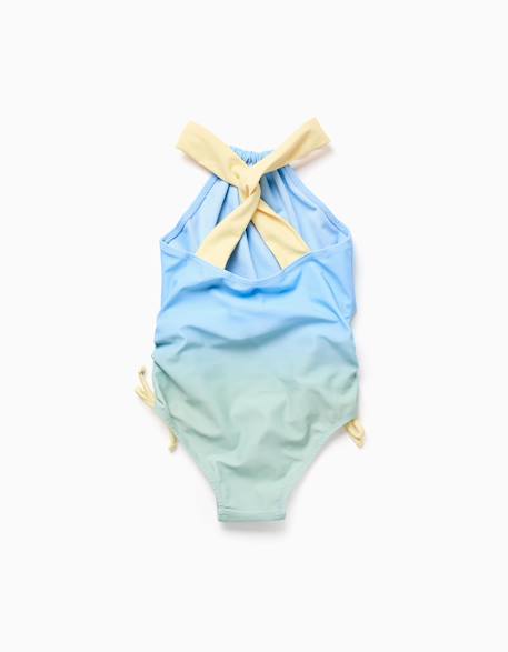 Maillot de bain avec imprimé marin et paillettes Bleu clair 3 - vertbaudet enfant 