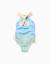 Maillot de bain avec imprimé marin et paillettes Bleu clair 3 - vertbaudet enfant 