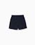 Short en molleton avec cordon de serrage Bleu foncé+Gris clair+Orange sombre 2 - vertbaudet enfant 