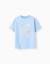 T-shirt en coton avec imprimé banho de mar Bleu clair+Jaune clair 1 - vertbaudet enfant 