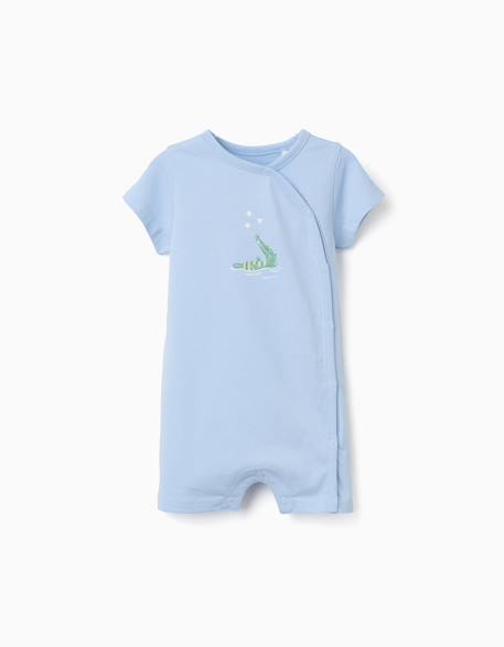 Bébé-Salopette, combinaison-Combishort en coton avec imprimé crocodile