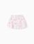 Jupe-short en coton avec motif plage et taille élastique Blanc 2 - vertbaudet enfant 
