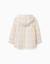 Chemise en coton à carreaux avec capuche b&s Blanc 3 - vertbaudet enfant 