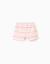 Short en coton à rayures et taille élastique Blanc 2 - vertbaudet enfant 
