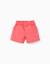 Short en sergé avec poches cargo et taille élastique Blanc+Rose 5 - vertbaudet enfant 