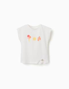 T-shirt en coton avec imprimé d'été  - vertbaudet enfant