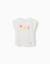 T-shirt en coton avec imprimé d'été Blanc 1 - vertbaudet enfant 