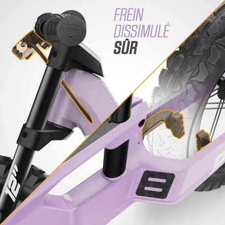 Draisienne biky cross avec frein à mains Black+Blue+Grey+Purple+White 20 - vertbaudet enfant 