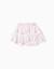 Jupe-short en coton avec motif plage et taille élastique Blanc 1 - vertbaudet enfant 